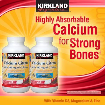 KIRCO-03  Kirkland Signature� Calcium Citrate 500 mg